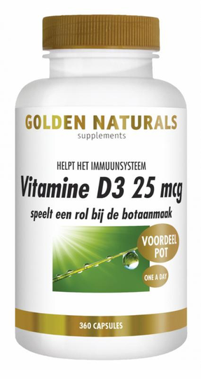 Golden Naturals Vitamine D3 25 mcg