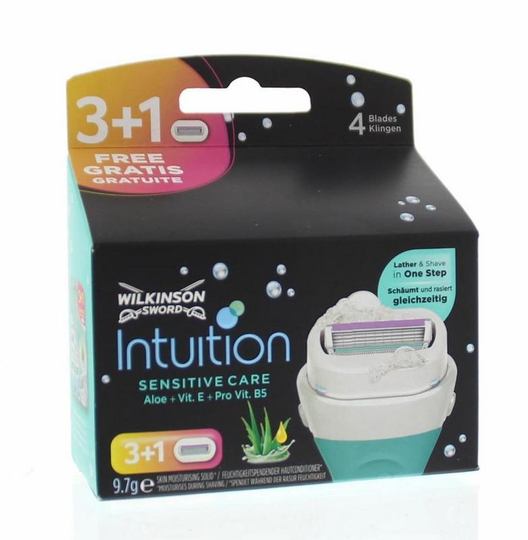 Wilkinson Intuition sensitive care mesjes (4 Stuks)
