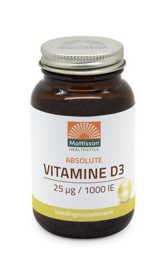 Mattisson Absolute Vitamine D3 25mcg/1.000 IU (300 Tabletten)