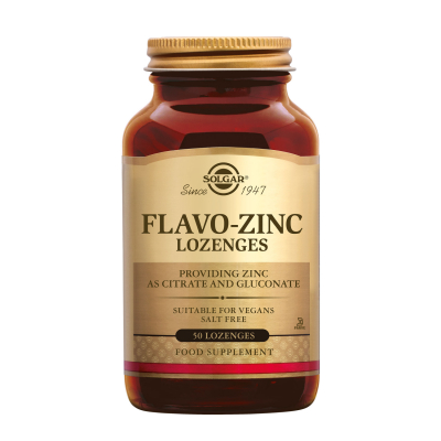 Solgar Flavo-Zinc Lozenges | 50 zuigtabletten