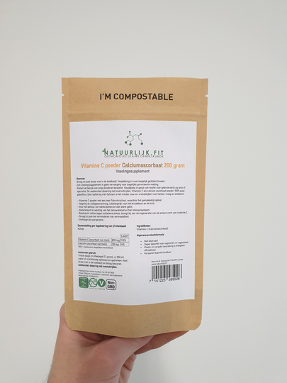 Natuurlijk.fit Vitamine C poeder calciumascorbaat