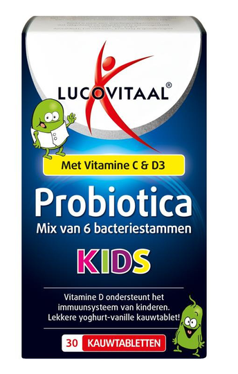 Lucovitaal Probiotica kids (30 Kauwtabletten)