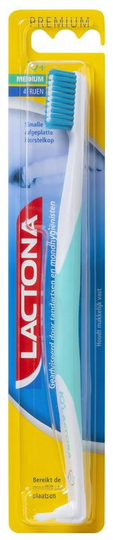 Lactona Tandenborstel IQ+ medium (1 Stuks)