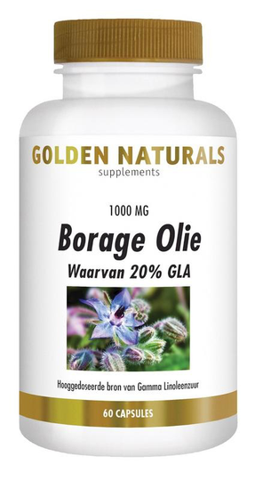 Golden Naturals Borage-olie 1000 mg