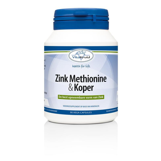 Vitakruid Zink methionine koper (90 Capsules)
