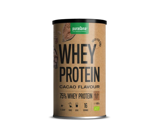 Purasana Whey proteine - cacao bio (400 Gram)