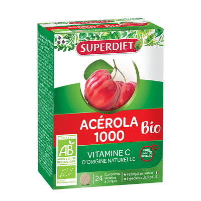 Superdiet Acerola 1000 | 24 kauwtabletten