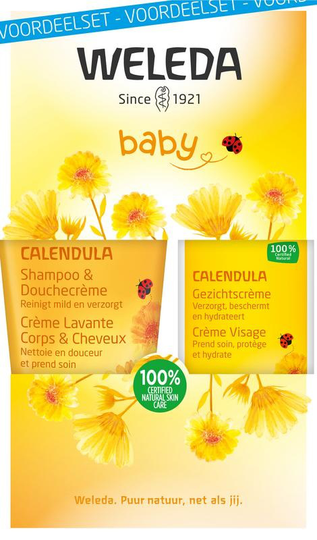 Weleda Calendula baby gezichtscreme voordeelset (1 Set)