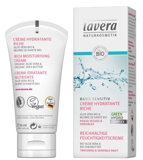 Lavera Basis Sensitiv rijke hydraterende creme bio FR-NL (50 Milliliter)