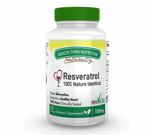Resveratrol (ResVida) 100 mg (60 Softgels) - Health Thru Nutrition