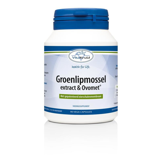 Vitakruid Groenlipmossel extract & Ovomet (90 Vegetarische capsules)