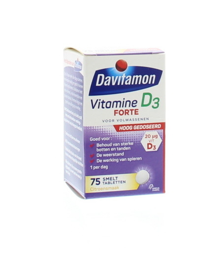 Davitamon D3 Forte smelttablet (75 Tabletten)