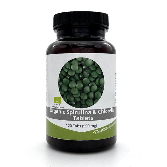 Nutrikraft Chlorella Spirulina Tabs 500mg Biologisch 120tabs