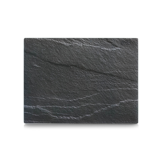 Zeller - Glazen Snijplank Leisteen Antraciet 40x30 cm