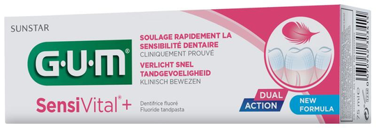 GUM Sensivital+ tandpasta (75 Milliliter)