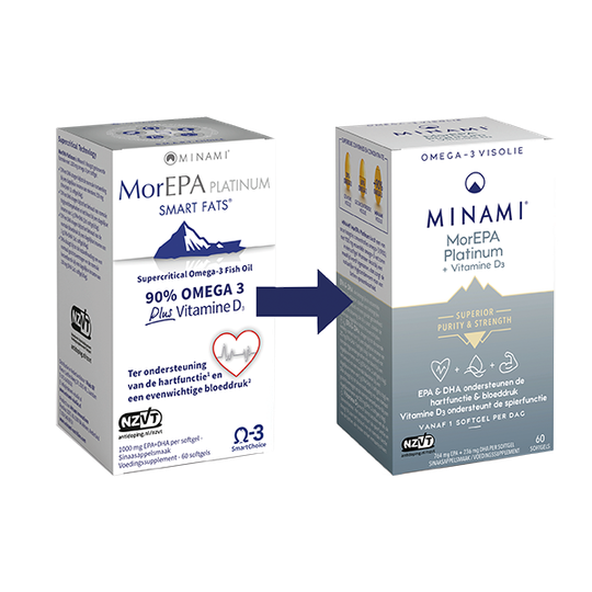 MorEPA Platinum 1000 IE Vitamine D (verbeterde formule)