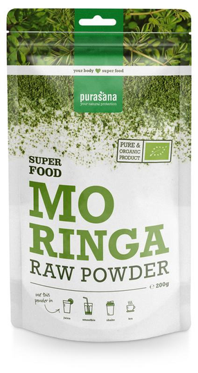 Purasana Moringa poeder/poudre vegan bio (200 Gram)