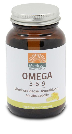 Mattisson Omega 3 6 9 vis teunisbloem lijnzaad (60 Capsules)
