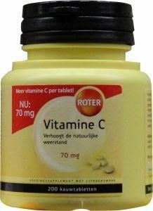 Roter Vitamine C 70 mg kauwtablet (200 Kauwtabletten)