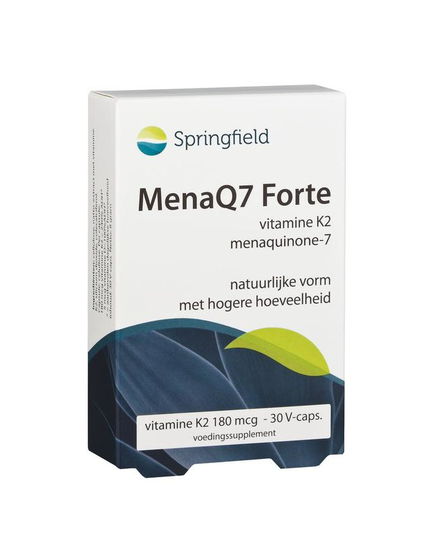 Springfield MenaQ7 Forte vitamine K2 180 mcg (30 Vegetarische capsules)