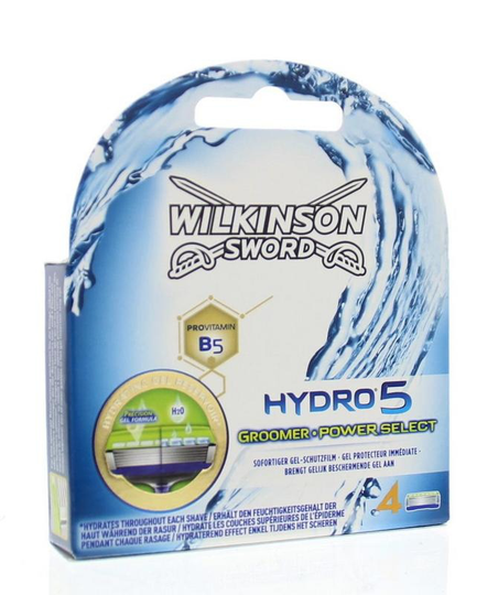 Wilkinson Hydro 5 groomer power select mesjes (4 Stuks)