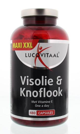 Lucovitaal Visolie & knoflook (480 Capsules)