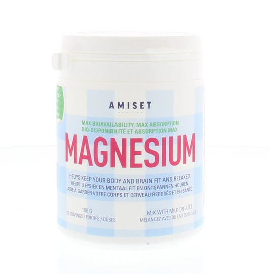 Amiset Magnesium lactaat 100% puur (100 Gram)