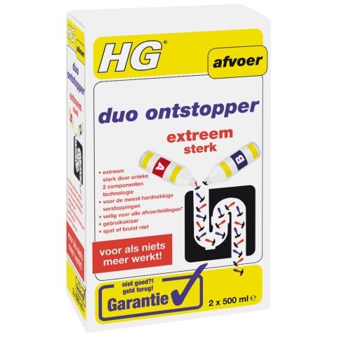 HG Duo ontstopper 2 x 500ml (1 Stuks)
