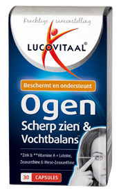 Lucovitaal Ogen scherp zien & vochtbalans (30 Capsules)
