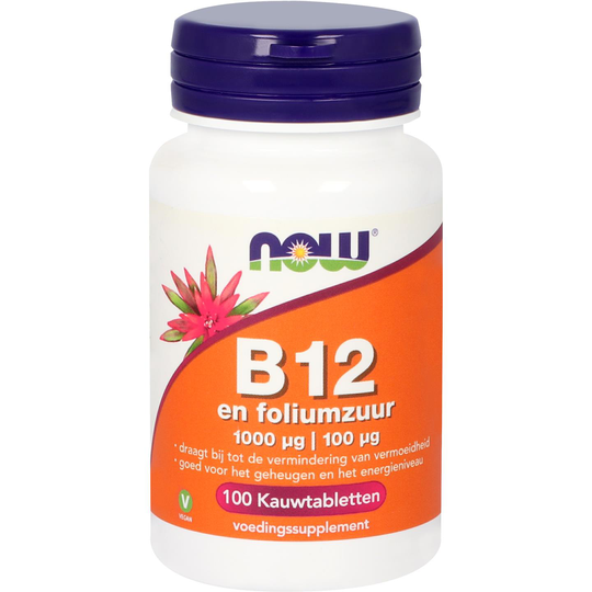B12 1000 mcg en foliumzuur 100 mcg
