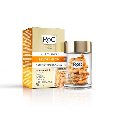 RoC Multi Correxion Revive + Glow Night Serum Capsules | 30 stuks
