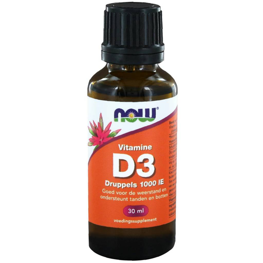 NOW Foods Vitamine D3 druppels 1000 IE