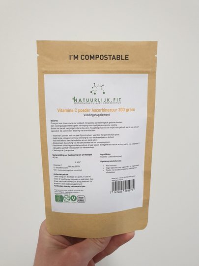Natuurlijk.fit Vitamine C poeder Ascorbinezuur