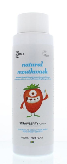 The Humble Co Mondwater kids strawberry (500 Milliliter)