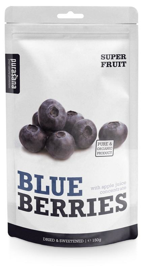 Purasana Blauwe bessen/myrtilles vegan (150 Gram)
