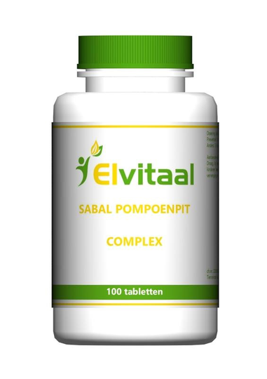 Elvitaal/elvitum Sabal pompoenpit complex (100 Tabletten)
