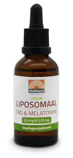 Vegan Liposomaal CBD 0,5 mg Melatonine 0,29 mg