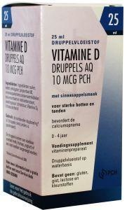Teva Vitamine D AQ druppels 10 mcg (25 Milliliter)