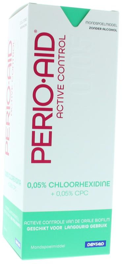 Perio Aid Active Control mondspoelmiddel 0.05% CHX (500 Milliliter)