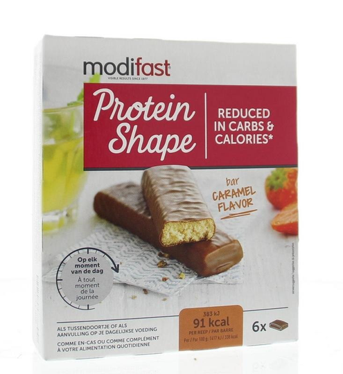 Modifast Protein shape reep karamel (162 Gram)
