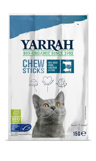 Yarrah Kat kauwsticks bio (15 Gram)