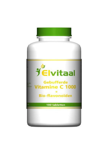 Elvitaal/elvitum Gebufferde vitamine C 1000mg (180 Tabletten)
