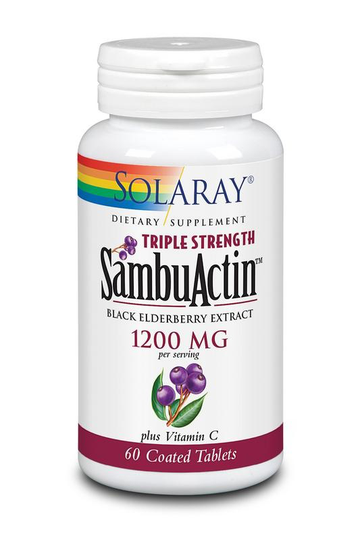 Solaray Sambus gewone vlier 1200mg (60 Tabletten)