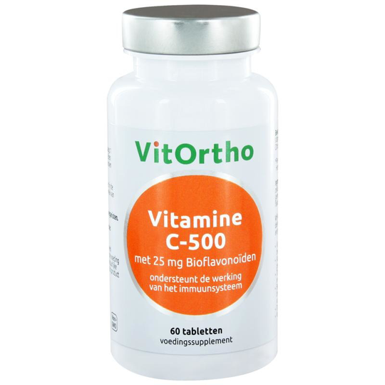 VitOrtho Vitamine C-500 met 25 mg bioflavonoiden (60 tab)